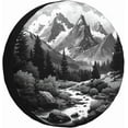 thumbnail image 1 of Spare Tire Cover Abstract Moon Mountain Tree Landscape Wheel Covers Weatherproof Universal Wheel Protectors for Rv SUV Camper Travel Trailer, 1 of 10