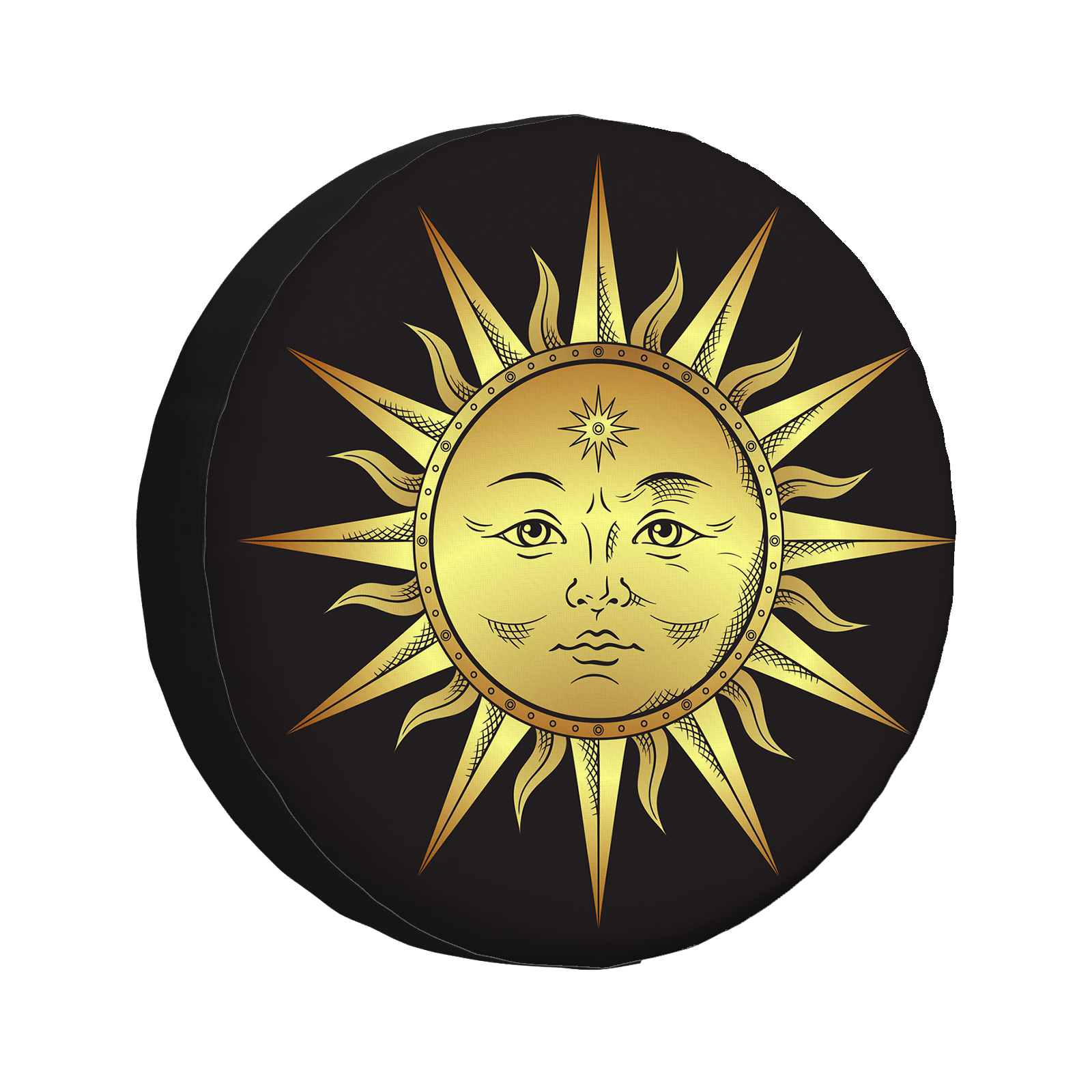 Spare Tire Cover Art Sun Antique Weatherproof Wheel Covers Universal