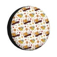 thumbnail image 1 of Spare Tire Cover, Autumn Red Truck Wheel Cover Tire Covers for Trailers Car Truck Camper Universal Tire Covering Fits Diameter 17 inch, 1 of 7