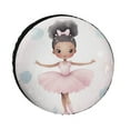 thumbnail image 1 of Spare Tire Cover Ballerina Girls Wheel Tire Covers for Travel Trailers Protectors Weatherproof Dust-Proof Ballet Dancer Tire Cover Fit for SUV Truck Travel Trailer 13inch, 1 of 8