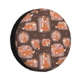 thumbnail image 1 of Spare Tire Cover, Beautiful Fox Wheel Cover Tire Covers for Trailers Car Truck Camper Universal Tire Covering Fits Diameter 14 inch, 1 of 7