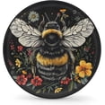 thumbnail image 1 of Spare Tire Cover Bee and Flowers Wheel Covers Protectors Waterproof Dust-Proof Universal Fit Trailer, RV, SUV and Many Vehicle, 1 of 8