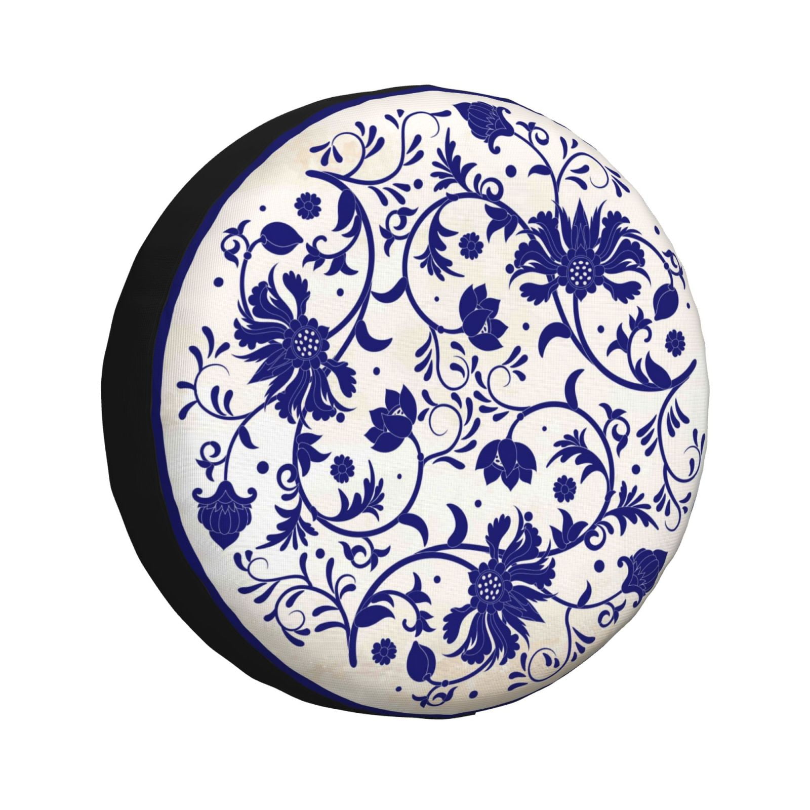 Spare Tire Cover, Blue And White Porcelain Wheel Cover Tire Covers for