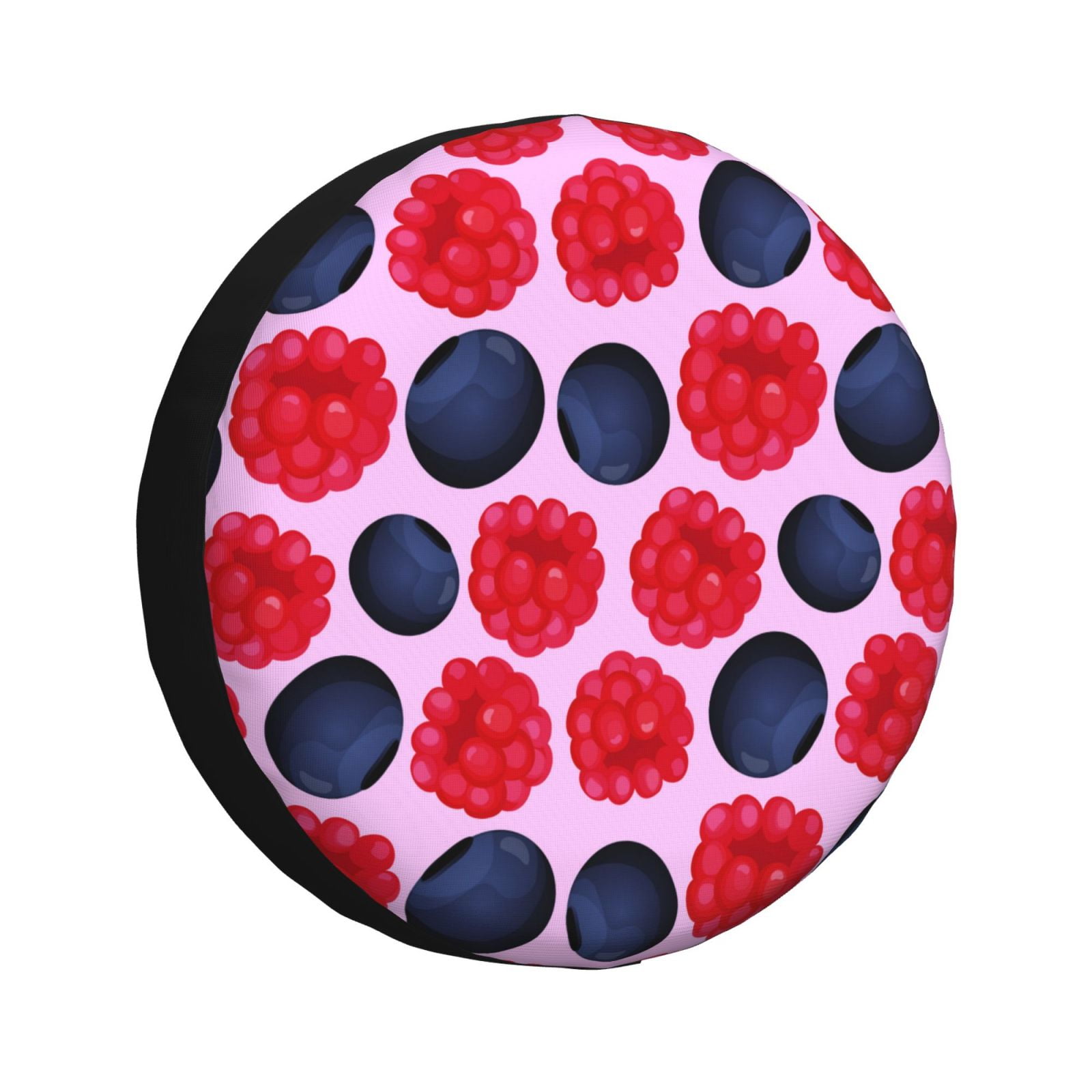 Spare Tire Cover, Blueberry Print red Tire Covers for Trailer, RV, Car