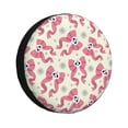 thumbnail image 1 of Spare Tire Cover, Bow With Sugar Skull Wheel Cover Tire Covers for Trailers Car Truck Camper Universal Tire Covering Fits Diameter 16 inch, 1 of 7