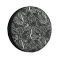 thumbnail image 1 of Spare Tire Cover, Classic Cartoon Cool Cobra Flower Wheel Cover Tire Covers For Trailers Car Truck Camper Universal Tire Covering Fits Diameter14"-17", 1 of 4