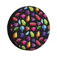 thumbnail image 1 of Spare Tire Cover, Colorful Diamond Wheel Cover Tire Covers For Trailers Car Truck Camper Universal Tire Covering Fits Diameter14"-17", 1 of 4