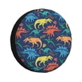thumbnail image 1 of Spare Tire Cover, Colorful Dinosaur Cute Print Wheel Cover Tire Covers For Trailers Car Truck Camper Universal Tire Covering Fits Diameter14"-17", 1 of 4