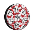 thumbnail image 1 of Spare Tire Cover, Cut French Bulldog Red Bow Tie_A Wheel Cover Tire Covers For Trailers Car Truck Camper Universal Tire Covering Fits Diameter14"-17", 1 of 4