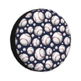 thumbnail image 1 of Spare Tire Cover, Cute Baseball D Wheel Cover Tire Covers For Trailers Car Truck Camper Universal Tire Covering Fits Diameter14"-17", 1 of 4