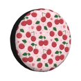 Spare Tire Cover Cute Berry Star Pink Waterproof Trailer Tire Covers 14