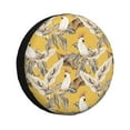 thumbnail image 1 of Spare Tire Cover, Cute Cockatoo Parrot Leaves Wheel Cover Tire Covers For Trailers Car Truck Camper Universal Tire Covering Fits Diameter14"-17", 1 of 4