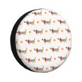 thumbnail image 1 of Spare Tire Cover, Dachshund Dog Puppy No.1004 Wheel Cover Tire Covers For Trailers Car Truck Camper Universal Tire Covering Fits Diameter14"-17", 1 of 4