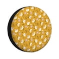 thumbnail image 1 of Spare Tire Cover, Daisies Flowers Petal Wheel Cover Tire Covers For Trailers Car Truck Camper Universal Tire Covering Fits Diameter14"-17", 1 of 4