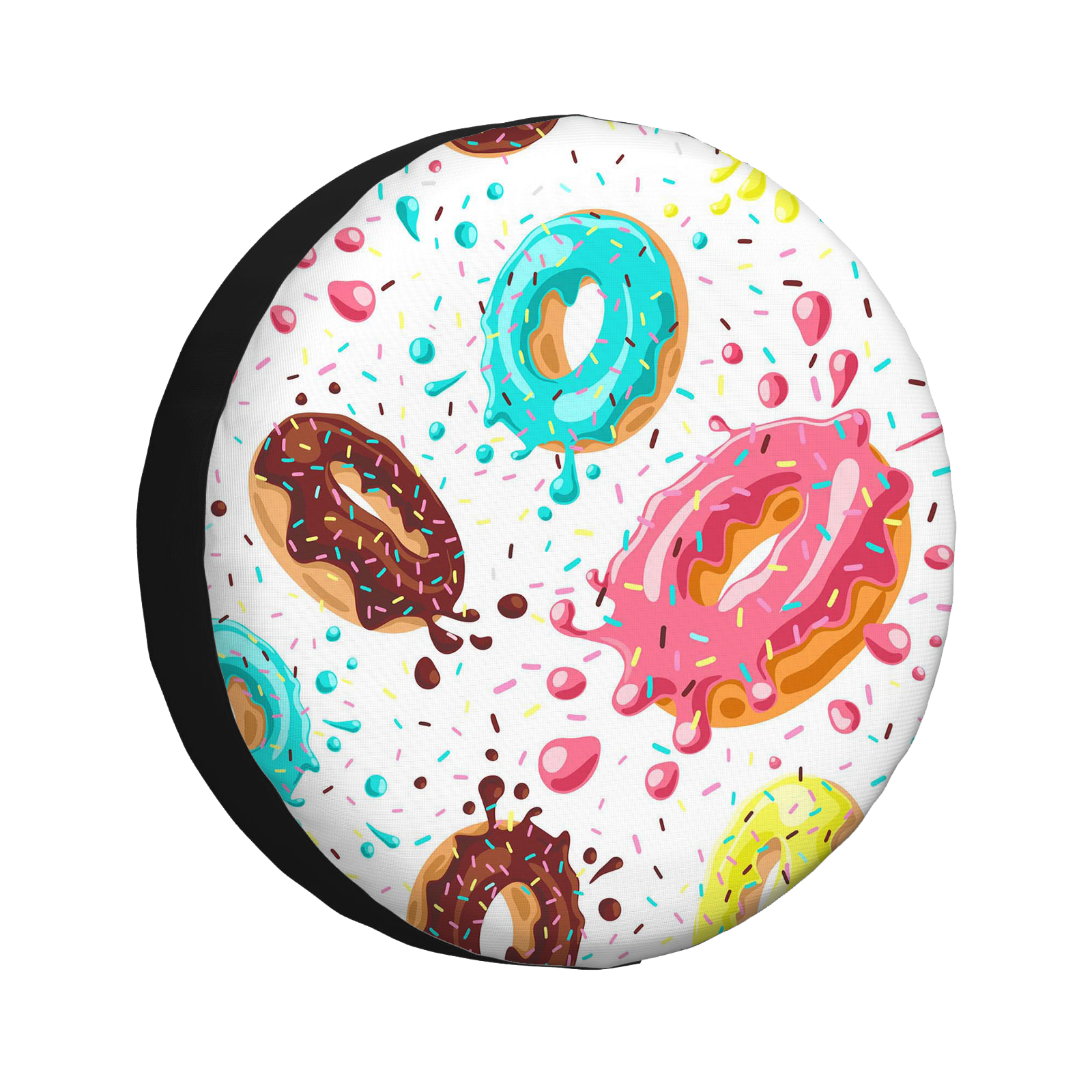 Spare Tire Cover Donuts With Pink Chocolate Lemon Blue Mint Glaze