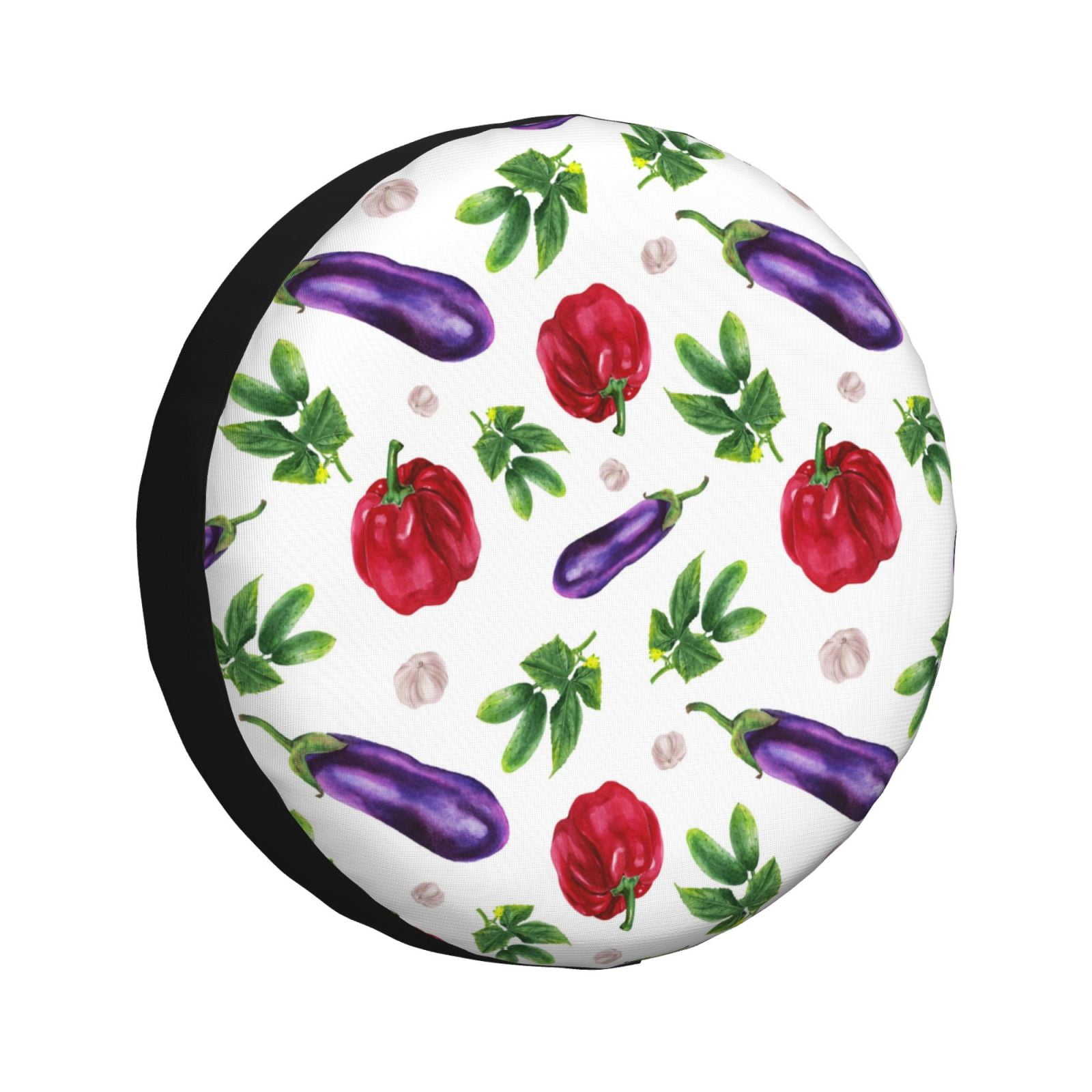 Spare Tire Cover Eggplant chili pepper Waterproof Sun Protection