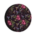 thumbnail image 1 of Spare Tire Cover, Flowers And Humming Bird1 Wheel Cover Tire Covers for Trailers Car Truck Camper Universal Tire Covering Fits Diameter 17 inch, 1 of 7