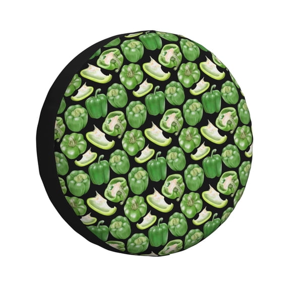Spare Tire Cover, Funny Bell Pepper Print Wheel Cover Tire Covers For Trailers Car Truck Camper Universal Tire Covering Fits Diameter14"-17"