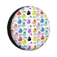 thumbnail image 1 of Spare Tire Cover, Funny Colorful Cute Duck Wheel Cover Tire Covers For Trailers Car Truck Camper Universal Tire Covering Fits Diameter14"-17", 1 of 4