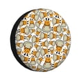 thumbnail image 1 of Spare Tire Cover, Giraffes Head Wheel Cover Tire Covers For Trailers Car Truck Camper Universal Tire Covering Fits Diameter14"-17", 1 of 4