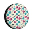 thumbnail image 1 of Spare Tire Cover, Heart Skull Cute Wheel Cover Tire Covers For Trailers Car Truck Camper Universal Tire Covering Fits Diameter14"-17", 1 of 4