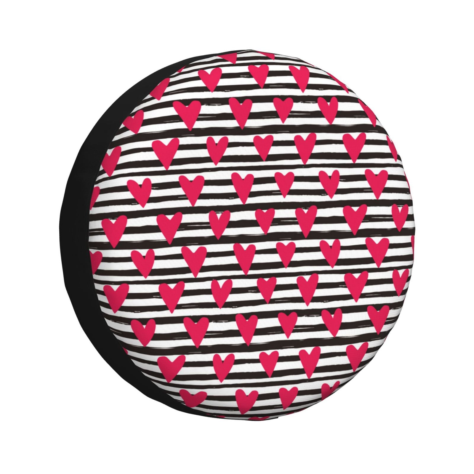 Spare Tire Cover Hearts And Lines Waterproof Sun Protection Universal