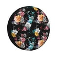 Spare Tire Cover Hibiscus rose Waterproof Sun Protection Universal