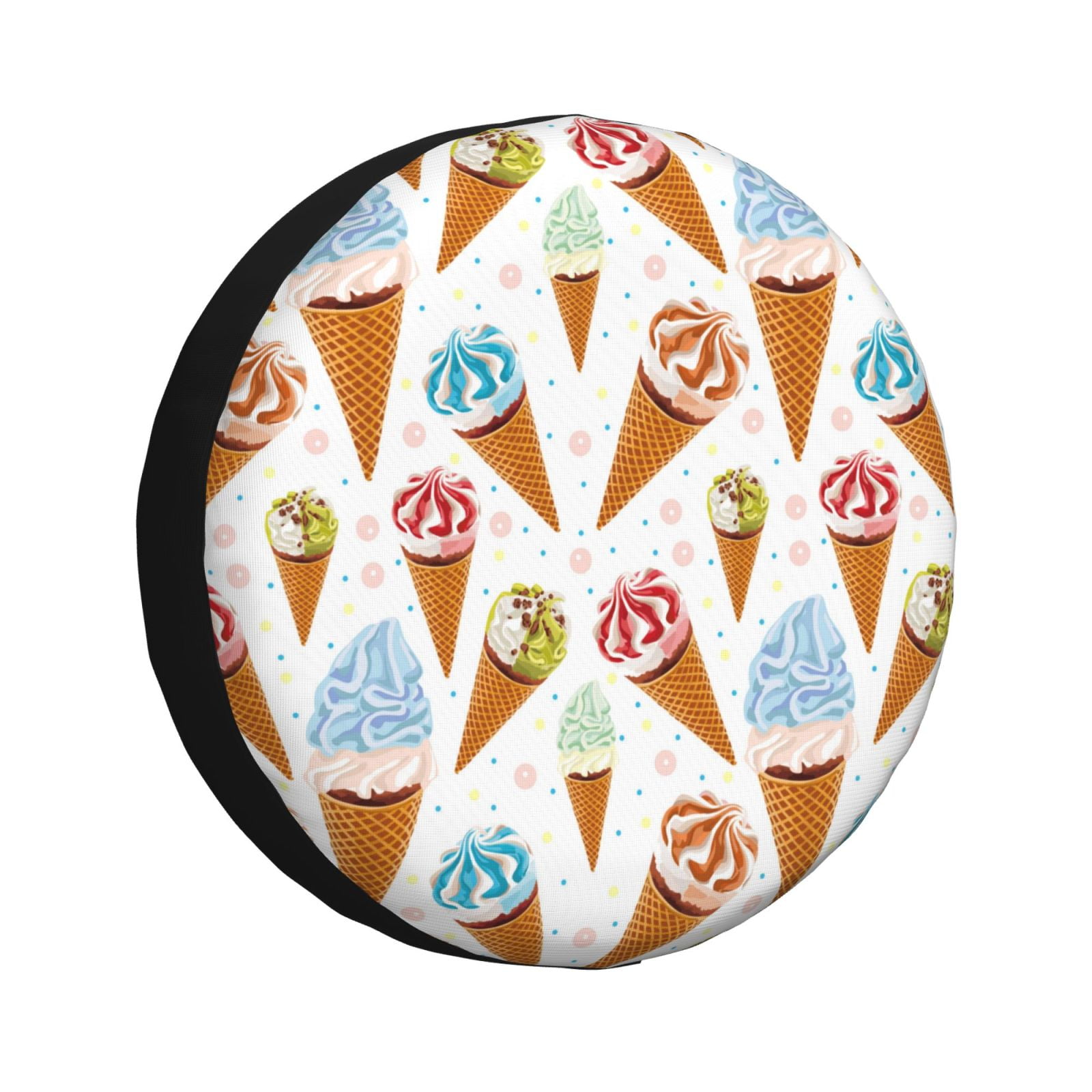 Spare Tire Cover Ice Cream No.J907 Waterproof Trailer Tire Covers 14