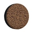 thumbnail image 1 of Spare Tire Cover, Leopard Printed Wheel Cover Tire Covers For Trailers Car Truck Camper Universal Tire Covering Fits Diameter14"-17", 1 of 4