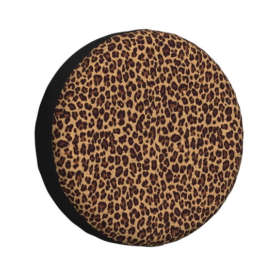 Spare Tire Cover, Leopard Printed Wheel Cover Tire Covers For Trailers Car Truck Camper Universal Tire Covering Fits Diameter14"-17"