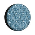 thumbnail image 1 of Spare Tire Cover, Nautical Wheel Cover Tire Covers for Trailers Car Truck Camper Universal Tire Covering Fits Diameter, 1 of 7