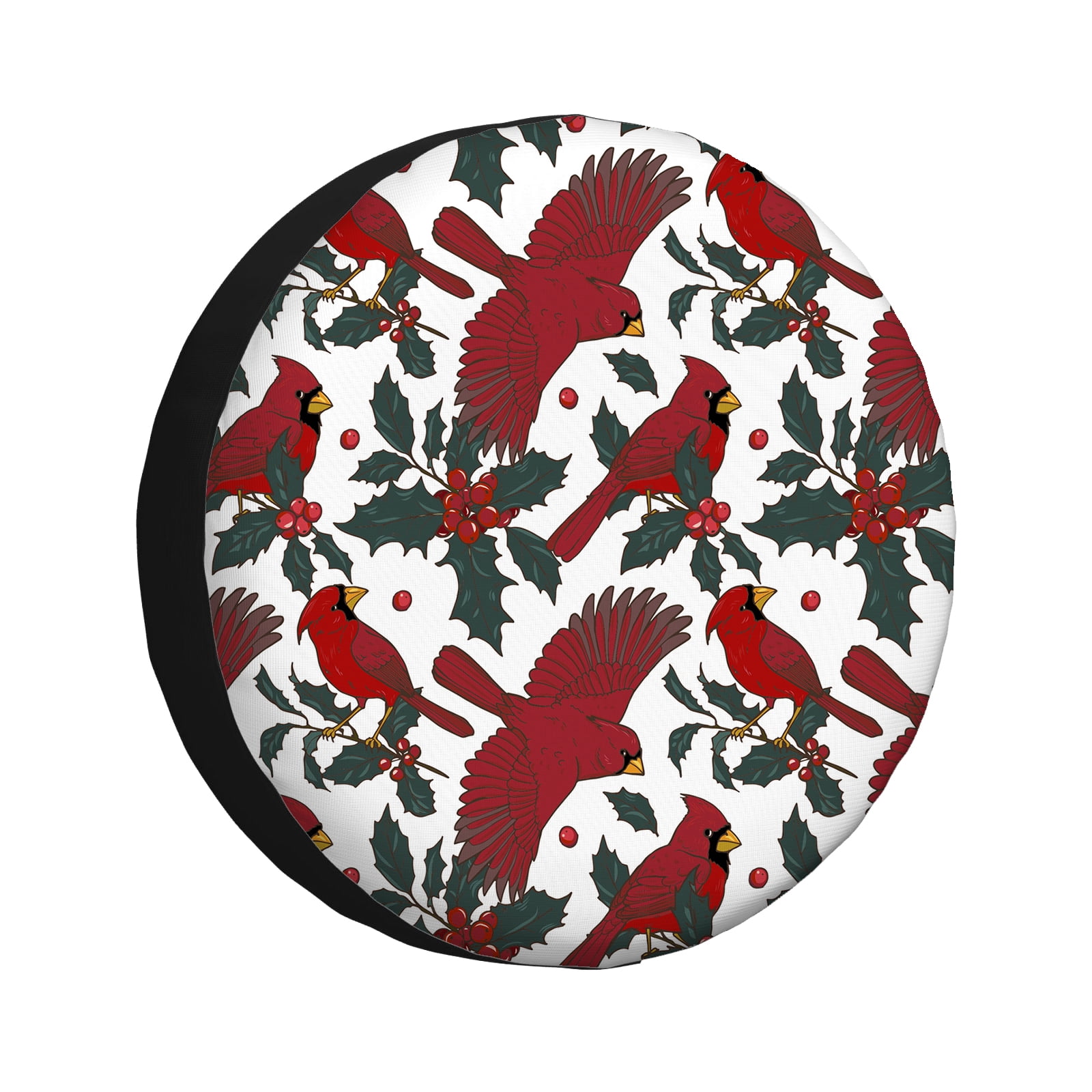 Spare Tire Cover Northern Cardinal Birds Of The Finch Family And Holly