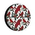 Spare Tire Cover Northern Cardinal Birds Of The Finch Family And Holly