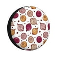 thumbnail image 1 of Spare Tire Cover, Onion Pattern Abstract Wheel Cover Tire Covers For Trailers Car Truck Camper Universal Tire Covering Fits Diameter14"-17", 1 of 4