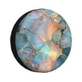 thumbnail image 1 of Spare Tire Cover, Pastel Abstract Fluid Art Wheel Cover Tire Covers for Trailers Car Truck Camper Universal Tire Covering Fits Diameter 17 inch, 1 of 7