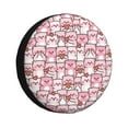 thumbnail image 1 of Spare Tire Cover, Pink Cute Pig Love Wheel Cover Tire Covers For Trailers Car Truck Camper Universal Tire Covering Fits Diameter14"-17", 1 of 4