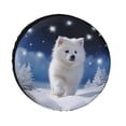 thumbnail image 1 of Spare Tire Cover Puppy Dog Walking In The Snow Camping Wheel Protectors Tyre Covers Weatherproof Wheel Covers Lovely Pet Tire Cover Universal Fit for Trailer SUV Truck Camper Travel Trailers 13inch, 1 of 8
