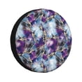 thumbnail image 1 of Spare Tire Cover, Purple Marble Texture Wheel Cover Tire Covers For Trailers Car Truck Camper Universal Tire Covering Fits Diameter14"-17", 1 of 4