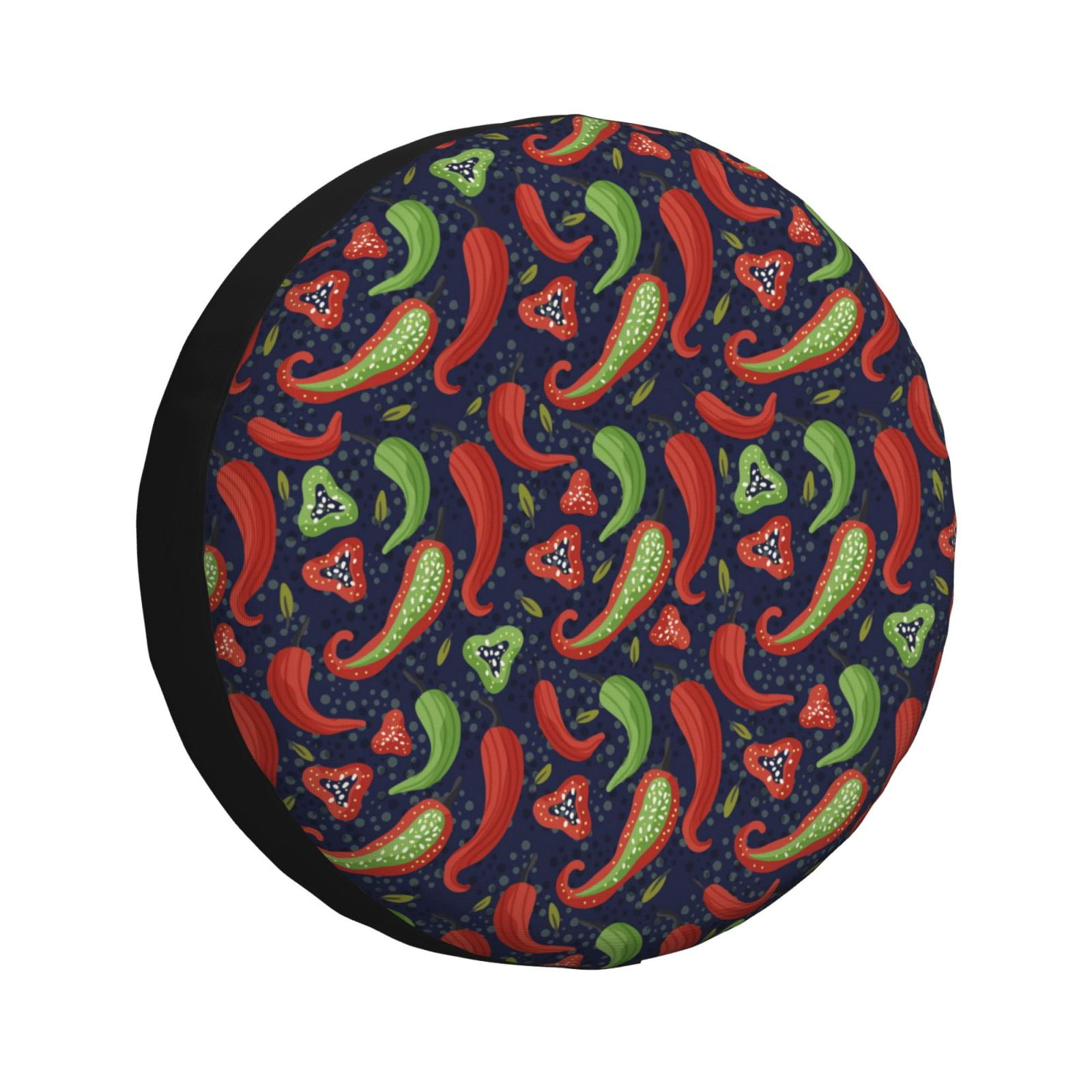 Spare Tire Cover, Red Chili Wheel Cover Tire Covers for Trailers Car Truck Camper Universal Tire