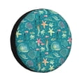 thumbnail image 1 of Spare Tire Cover, Seashell Ocean Wheel Cover Tire Covers For Trailers Car Truck Camper Universal Tire Covering Fits Diameter14"-17", 1 of 4