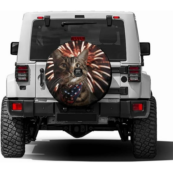 Spare Tire Cover, Universal Wheel Tire Cover Waterproof Dust-Proof Tire Protectors for Jeep Trailer Rv Van SUV Truck Camper and Many Vehicle