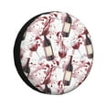 Spare Tire Cover, Watercolor Wine Wheel Cover Tire Covers for Trailers