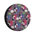 thumbnail image 1 of Spare Tire Cover, Wine Print No.J938 Wheel Cover Tire Covers For Trailers Car Truck Camper Universal Tire Covering Fits Diameter14"-17", 1 of 4