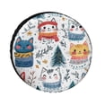 thumbnail image 1 of Spare Tire Cover Winter Cats Waterproof Sun Protection Cat Theme Room Decor Tire Cover Universal Fit for Trailer SUV Truck Camper Travel Trailers Accessories 12inch, 1 of 8