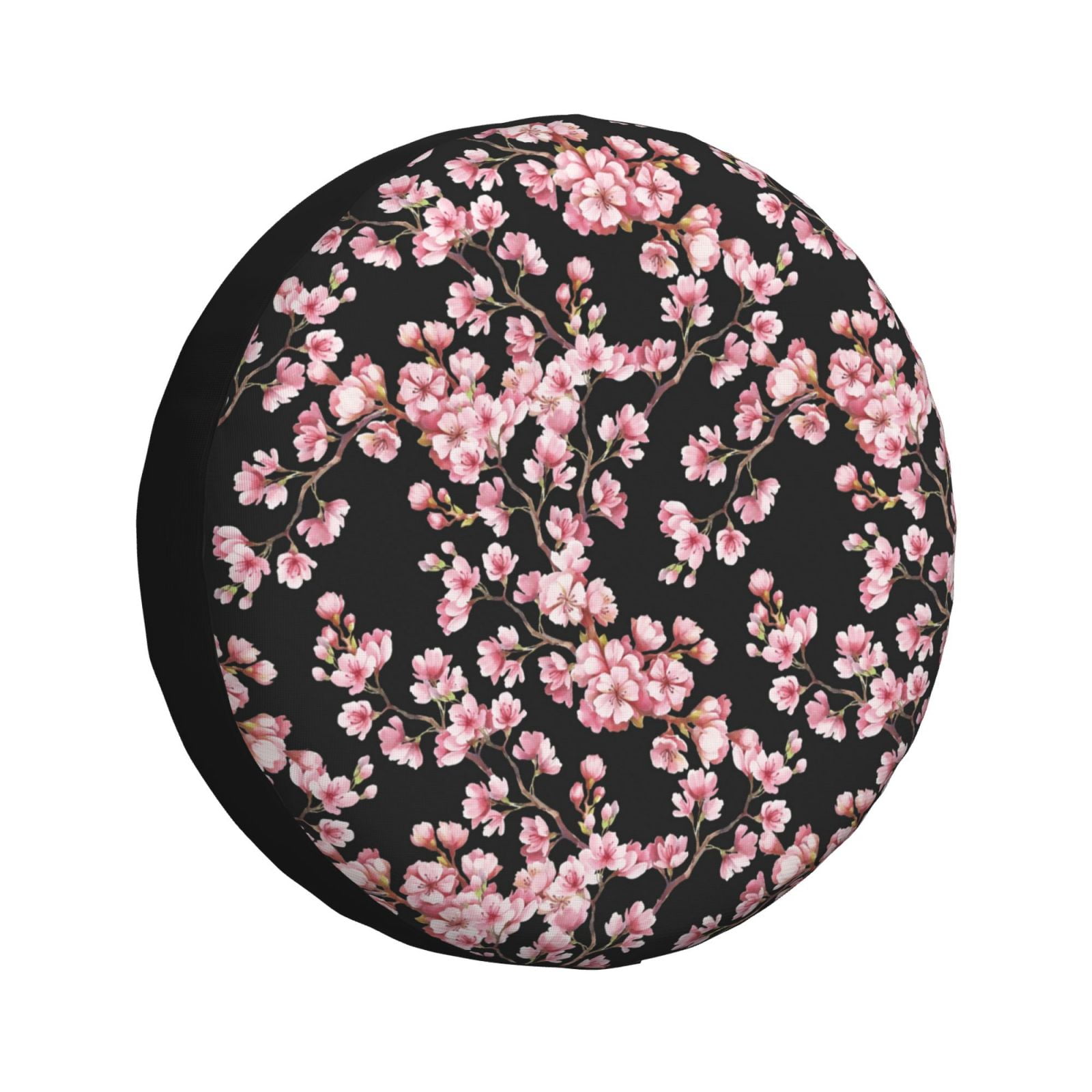 Spare Tire Cover berry blossom Elegant black Waterproof Sun