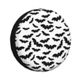 thumbnail image 1 of Spare Tire Cover, black bat white cool Wheel Cover Tire Covers for Trailers Car Truck Camper Universal Tire Covering Fits Diameter 15 inch, 1 of 7