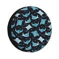 thumbnail image 1 of Spare Tire Cover, cute watercolor stingray dots Wheel Cover Tire Covers for Trailers Car Truck Camper Universal Tire Covering Fits Diameter 14 inch, 1 of 7
