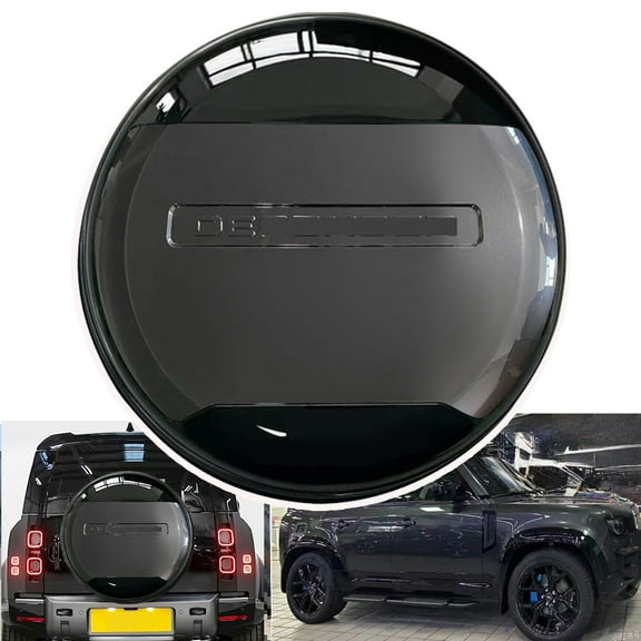 Spare Tire Cover for LR Defender 110 90 130 2020-2025 2026 ABS Spare Tyre Wheel Cover Protector (Carpathian Grey)