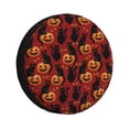 thumbnail image 1 of Spare Tire Cover, halloween cat pumpkins Wheel Cover Tire Covers for Trailers Car Truck Camper Universal Tire Covering Fits Diameter 15 inch, 1 of 7