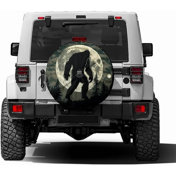 Spare Tire Cover with Backup Camera Hole, Universal Wheel Tire Cover Tire Protectors for Trailer RV Van SUV Truck Camper and Many Vehicle